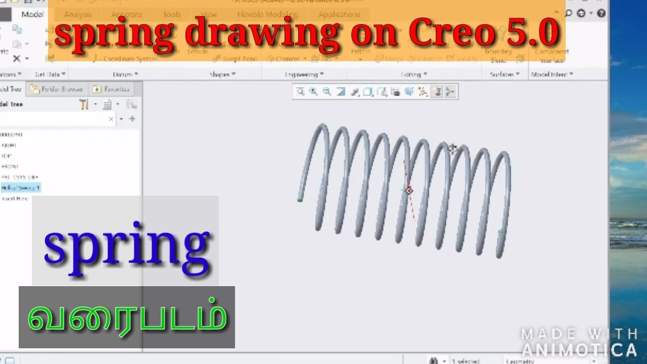 Spring Creo spring for CREO in tamil - YouTube