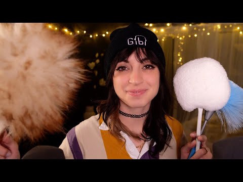 ASMR | Brushy Brushy Brushy 🥰 Jumbo Face Brushing & Dusting