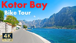 Bay of Kotor Montenegro 🇲🇪 4K Scenic Bike Tour 2022