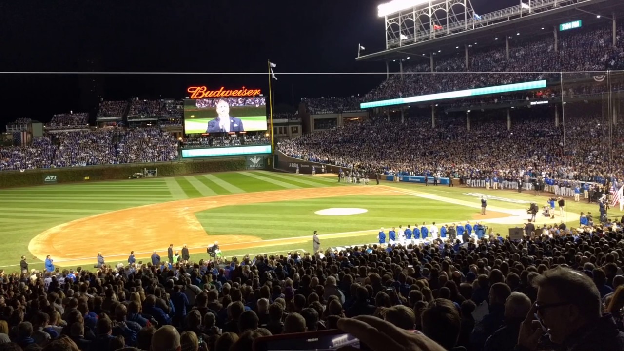 Wayne Messmer National Anthem World Series 2016 Cubs Game 5 YouTube