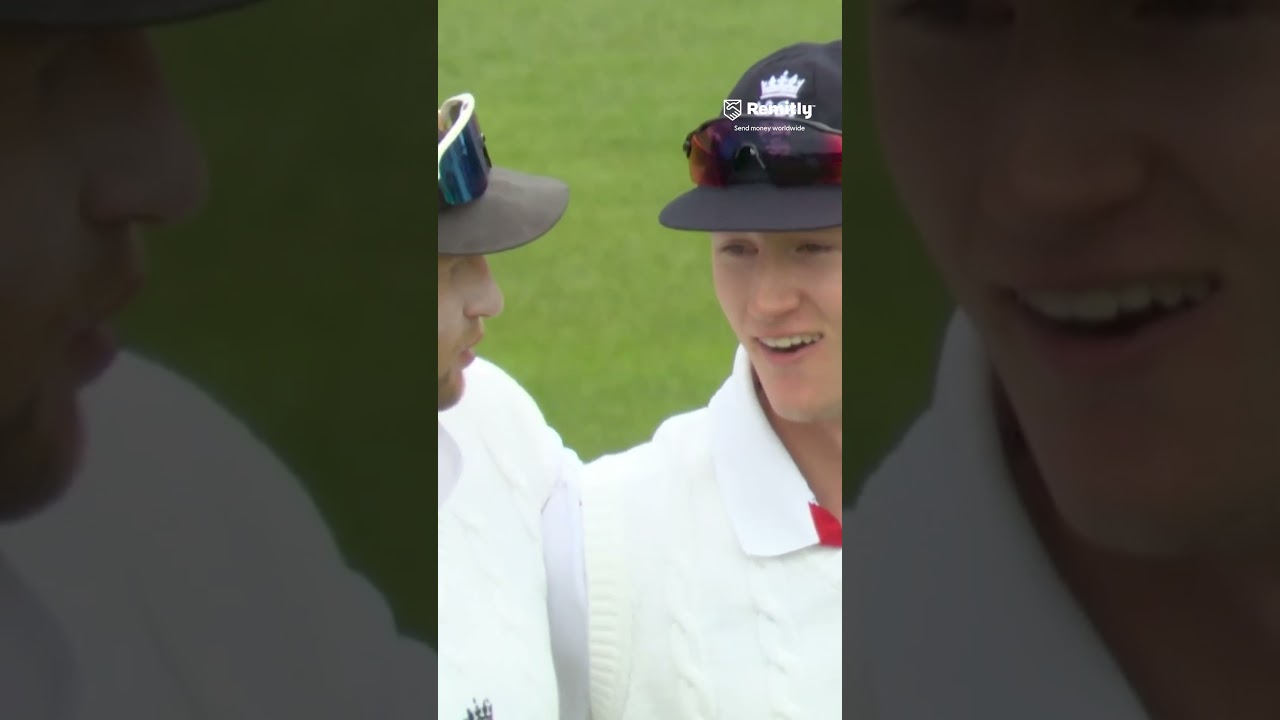 A lovely moment ❤️ Joe Root checks on sub fielder Theo Wylie after dropping a catch 🤝 #cricket
