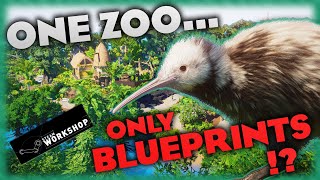 Can you make an entire zoo with ONLY  BLUEPRINTS  in Planet Zoo?