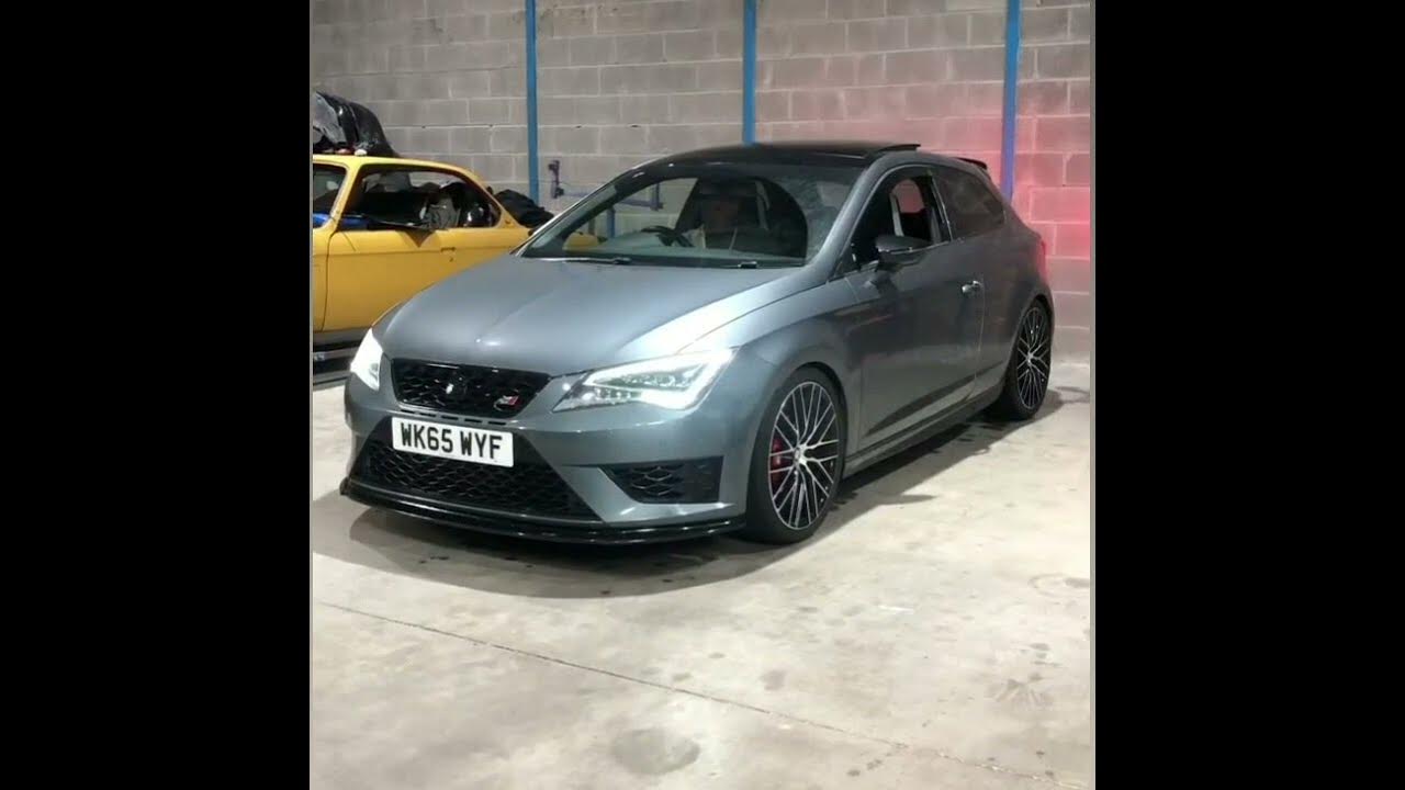 seat Leon cupra launch control burnout 380bhp smokehoes YouTube