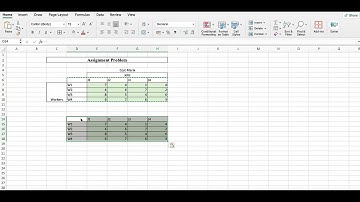 Solving the Assignment Problem Using Solver