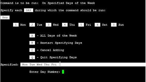 SCO 5 "Setting up a CRON Job"