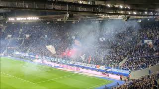 RC Strasbourg - OGC Nice : (9) Pyro - Tribune Ouest 2025/2026 CDF 1/2 Finale
