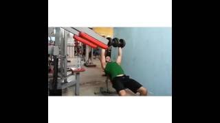 Incline Dumbbell press - upper chest -Slayfit