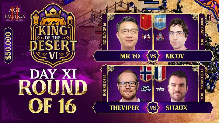 KOTD VI Round of 16 | MR.YO vs NICOV | TheViper vs Sitaux