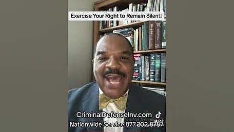 Exercise your right to remain silent!