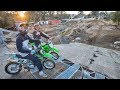 PIT BIKE BACKYARD SX TRACK!!