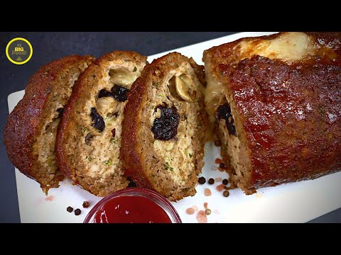 PERFECT dish. SAVE this recipe! Meat loaf with filling.
