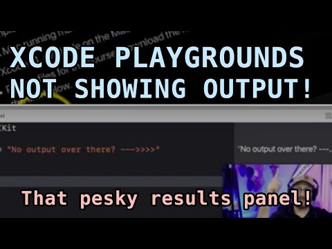 Xcode Playgrounds isn't showing output in the results panel