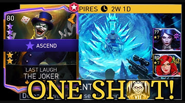 ONE SHOT!🔥 Boss MR FREEZE by Last Laugh THE JOKER H7 ON ICE Solo Raid in Injustice 2 Mobile Gameplay