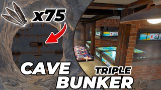 THE MOST OVERPOWERED CAVE BASE DESIGN IN RUST! (TRIPLE BUNKER)