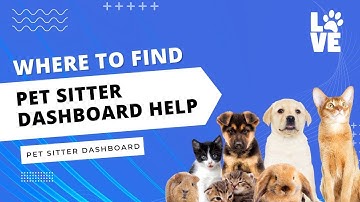 Pet Sitter Dashboard - Where to get help
