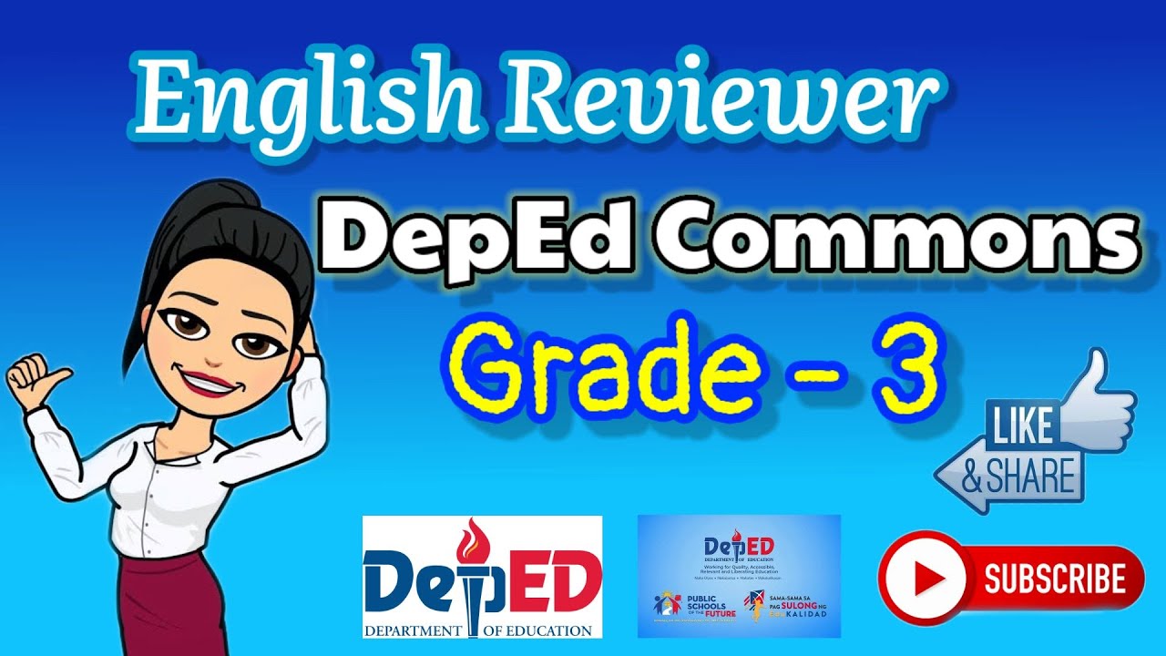 Deped Commons Grade 3 English Worksheets Kids Worksheets Vrogue