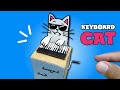 Making cool keyboard cat cardboard craft  diy cardboard toys