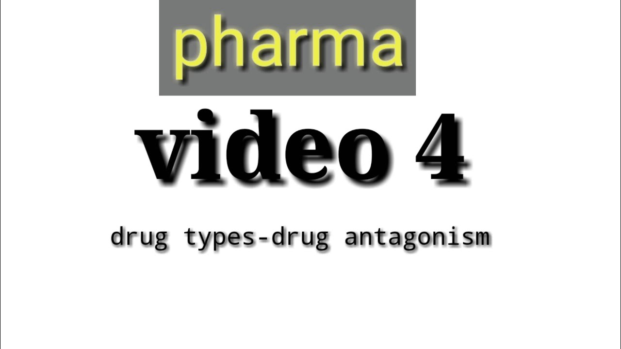 Pharma-video-4-drug types-drug antagonism -Dr mahmoud nasr