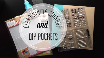 Clear Stamp Storage & DIY Pockets Using A Fuse Tool