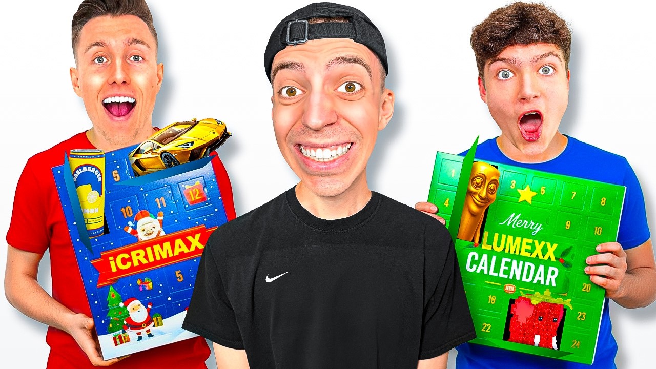 ALLE YOUTUBER ADVENTSKALENDER in 1 VIDEO TESTEN! 😱 (iCrimax, Lumexx,..)