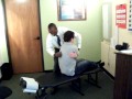 Dr neil gardner demonstrates chiropractic neurology adjusting