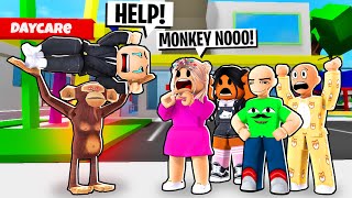 Daycare Maasha's Monkey Comes Alive And Goes Wild! | Roblox | Brookhaven 🏡Rp