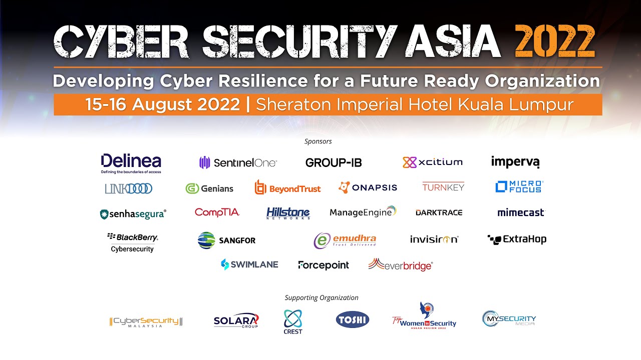 Cyber Security Asia 2022 Kuala Lumpur - YouTube