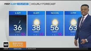 Cold start, mild finish to your Monday