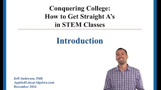 Conquering College Video 0: Welcome