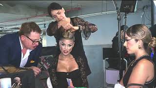 Brazilian Model Luana Larkin backstage at FLL Fashion Week at Hilton Miami Aventura (HDR)
