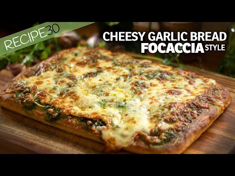 This is what happens when you make Cheesy Garlic Focaccia with Butter!