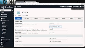 Installing Pixelpost with Softaculous in cPanel