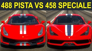 ... hey guys! today we have the ferrari 488 pista vs. 458 speciale
drag race. f...