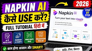 Napkin AI कैसे Use करें? 🤖 | Full Tutorial Hindi 2026 | AI Notes & Diagram Tool