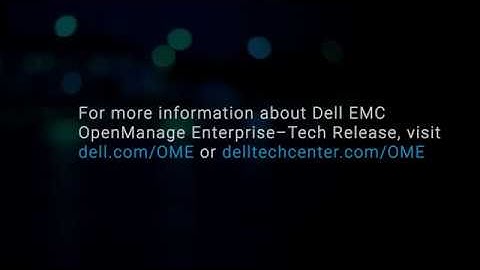 Creating an email alert policy in Dell EMC OpenManage Enterprise–Tech Release
