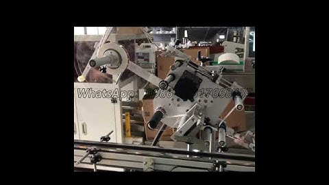 Automatic box corner labeling machine for carton sealing self adhesive label applicator
