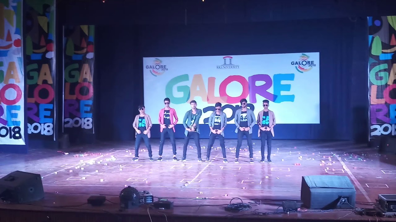 MJ 6 college fest dance performance  [ RK. University ] rajkot