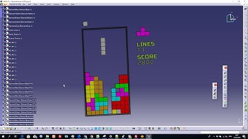 Play Tetris in CATIA V5 product (VBA)