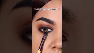 Alia Bhatt Cannes makeup tutorial #aliabhatt brown smokey eyeliner tutorial #smokeyeye