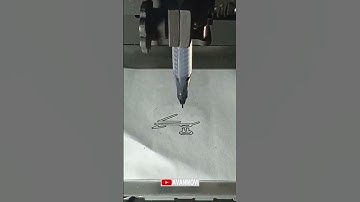 Satisfying ASMR: Creating a Serene Bird Illustration with CNC Plotter Pen 🐦✨  #asmr