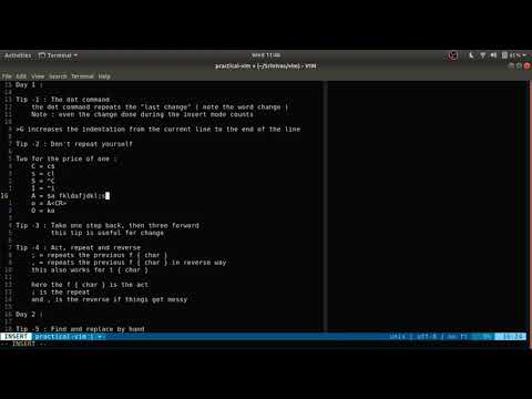 Practical-vim tips part 1