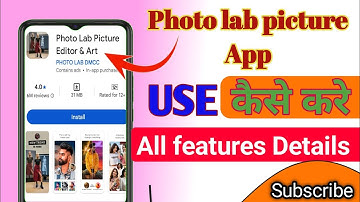 Photo lab picture Editor and art app use kaise kare || Full tutorial 