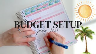June Budget Setup