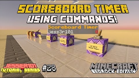 How to make a Scoreboard Timer in Minecraft (Bedrock Edition) 1.16+ - Tutorial Series #028