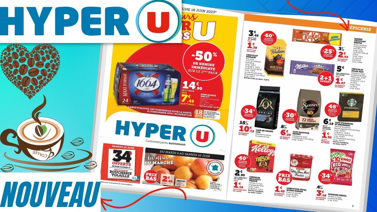 catalogue HYPER U du 6 au 18 juin 2023 😍 PROMOS - FRANCE - YouTube