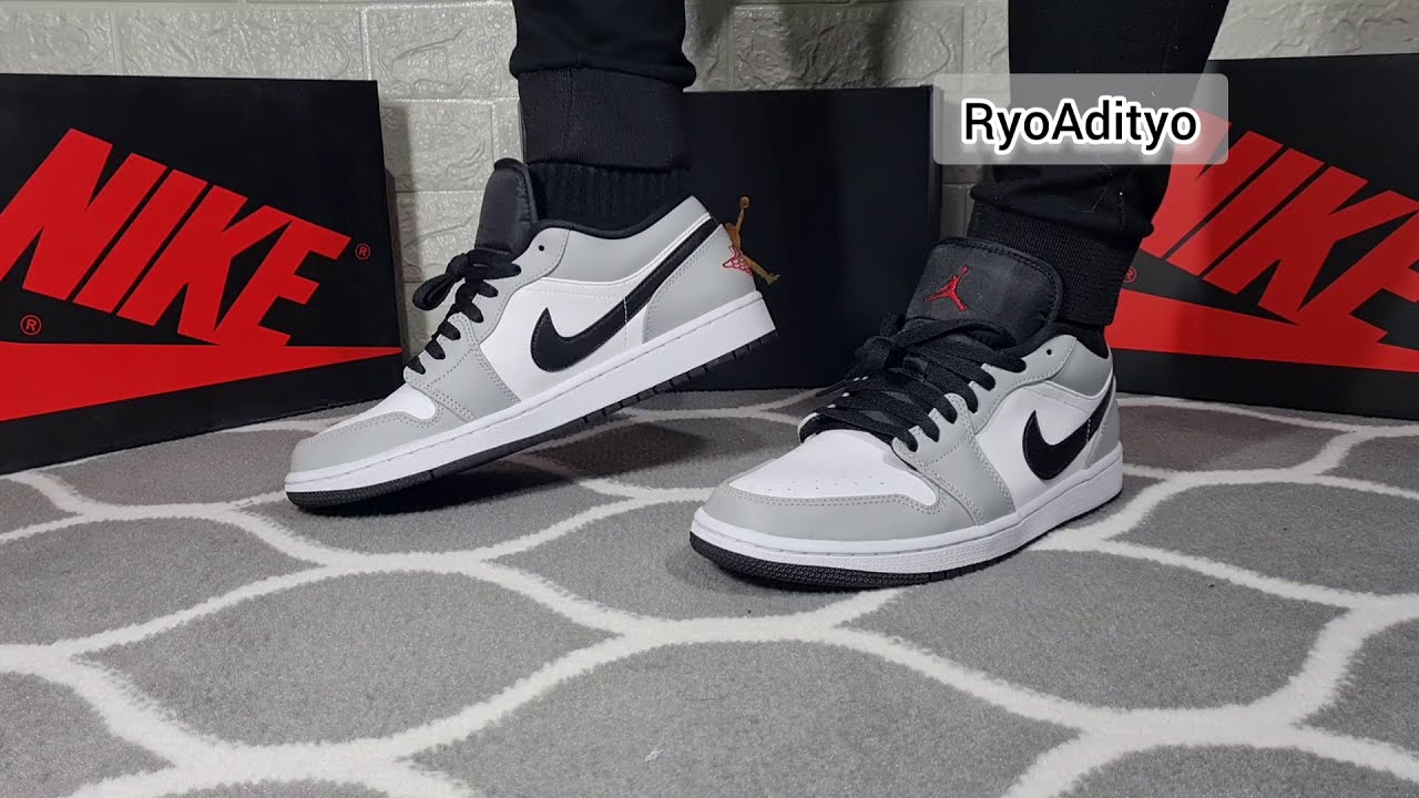 Air Jordan 1 Low Light Smoke Grey Unboxing On Feet Youtube