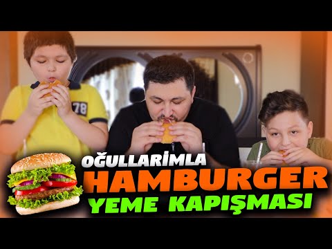 OĞULLARİMLA HAMBURGER YEME KAPİŞMASİ 2