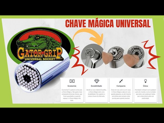 → Chave Mágica Universal Funciona → Gator Grip Soquete Catraca Universal 2018
