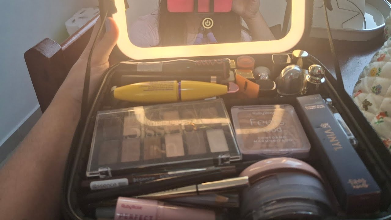 ASMR Caseiro - Organizando minha nova maleta de maquiagem