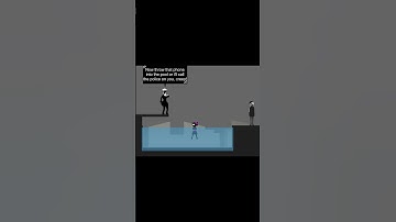 Willow protected by the amazing Tall Lady Victoria in a swimming pool #gamedev